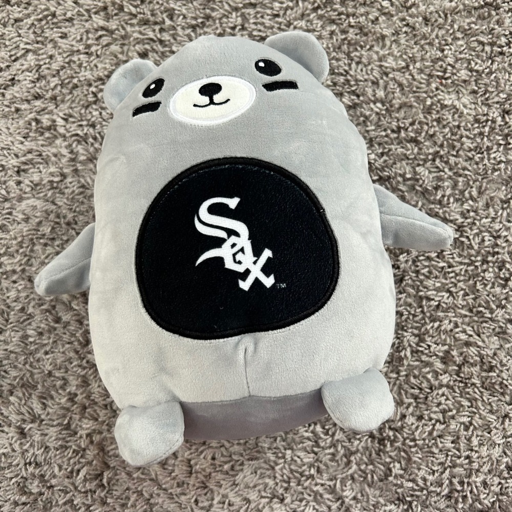 FOCO Chicago White Sox MLB Plush Bear Gray Stuffed soft squish Animal Pillow Toy